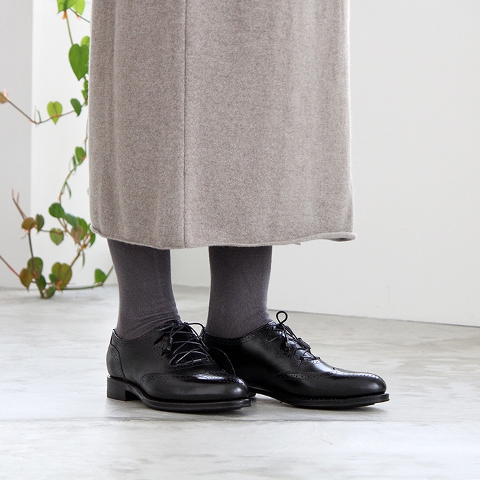 Jalan Sriwijaya ジャランスリウァヤ ギリー シューズ 99042 BLACK CALF LEATHER SOLE レディース 靴  ジャランスリワヤ-hana shoes u0026 co.